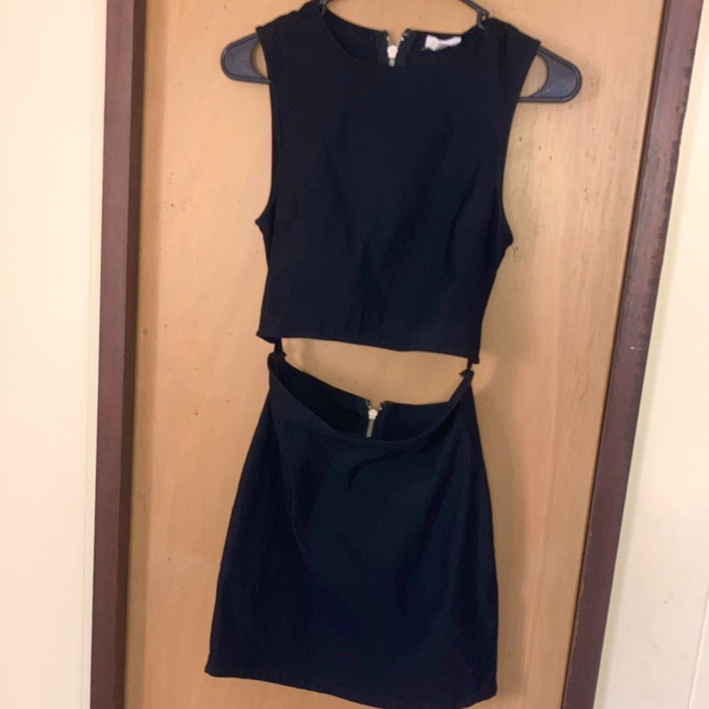 Cute little black dress cutout